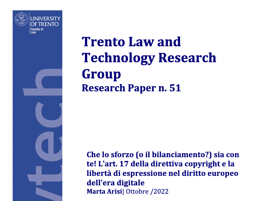 LawTech Research Paper Series n. 51