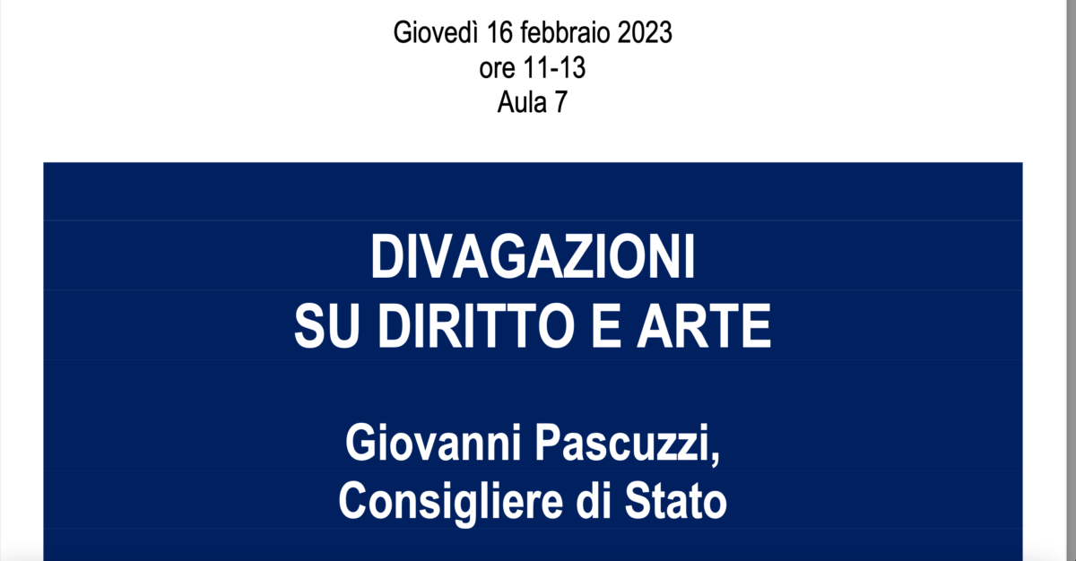 Divagazioni su diritto e arte