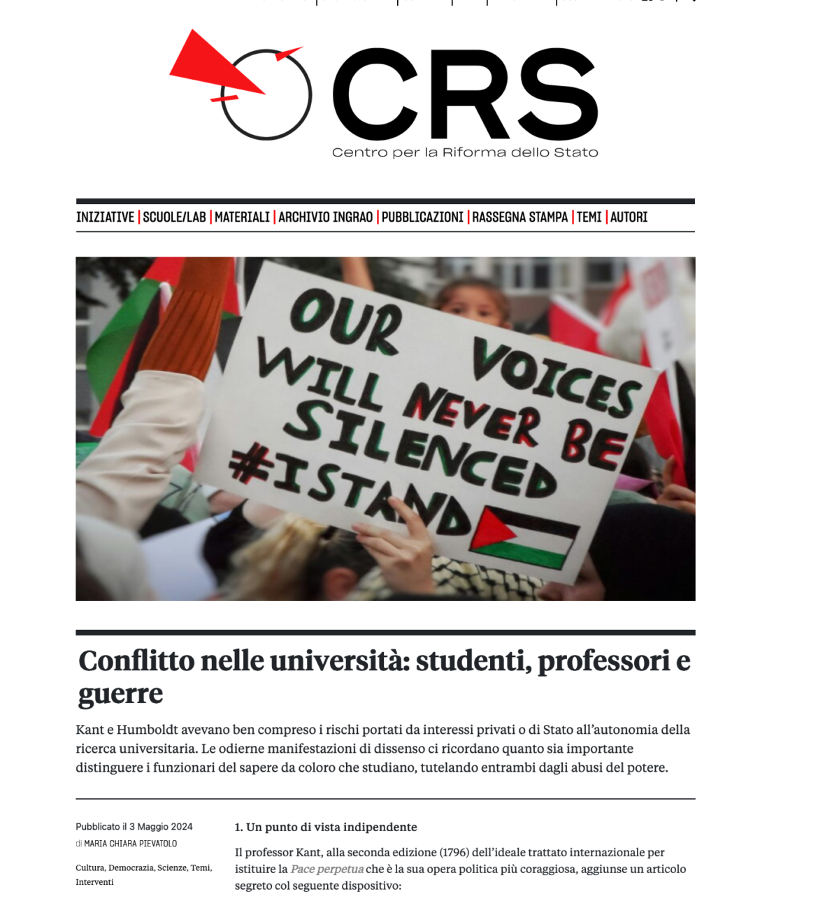 Conflitto nelle università: studenti, professori e guerre