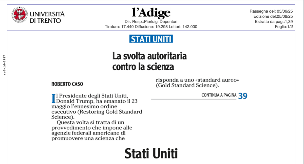 La svolta autoritaria contro la scienza